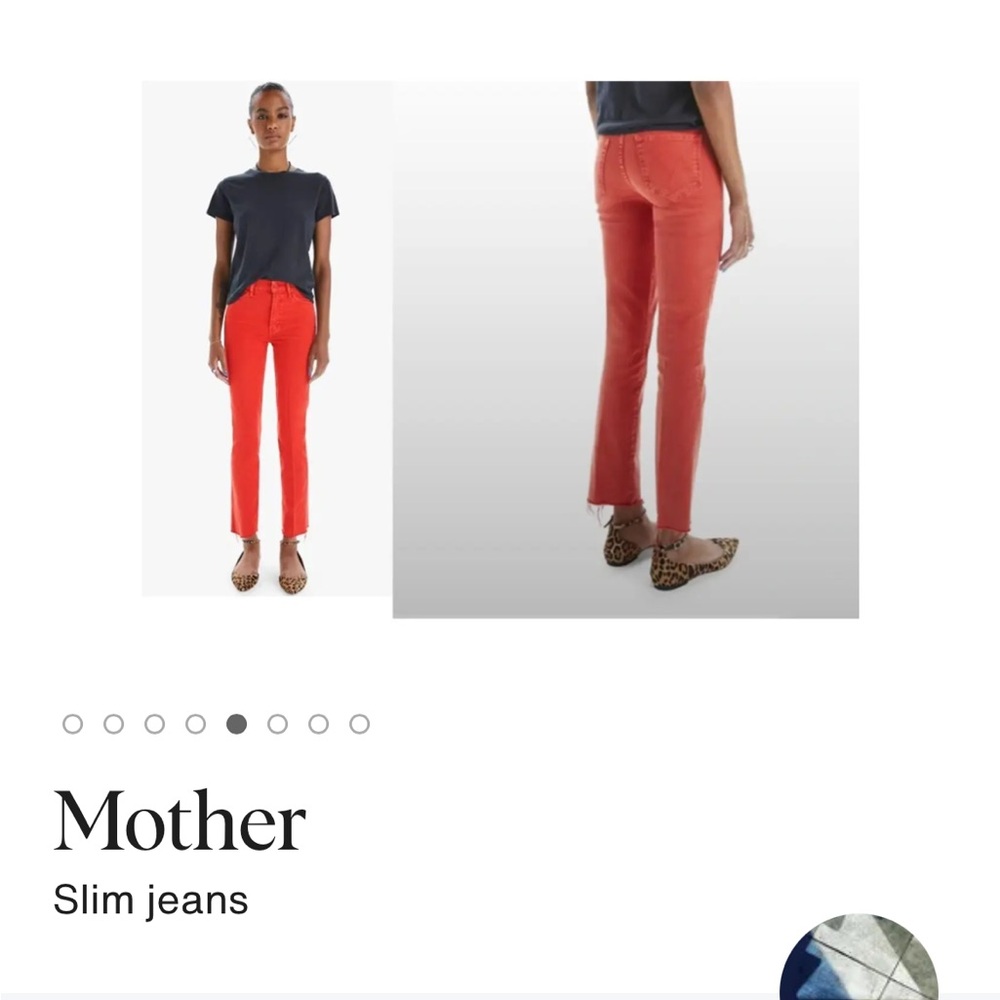 MOTHER Women's Skinny Jeans in Red
